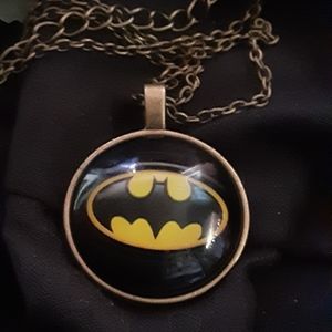 Cabachon Glass Necklace 18" BATMAN 🦇🦇🦇🦇